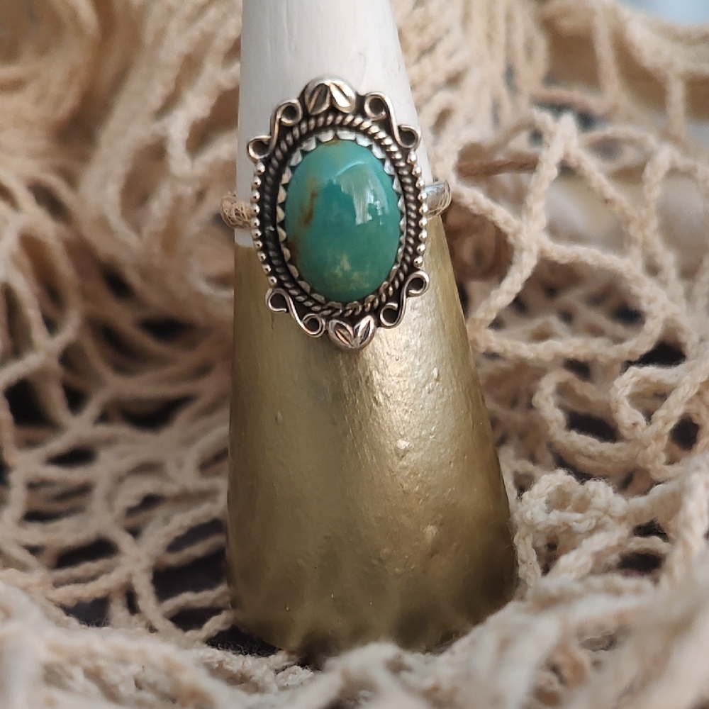 Silver Turquoise Ring - image 1
